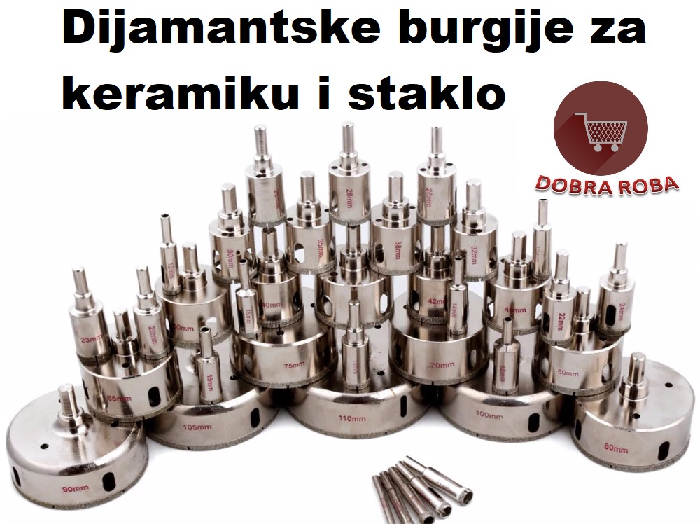 Dijamantske burgije za keramiku i staklo fi 25 - DOBRA ROBA - 02