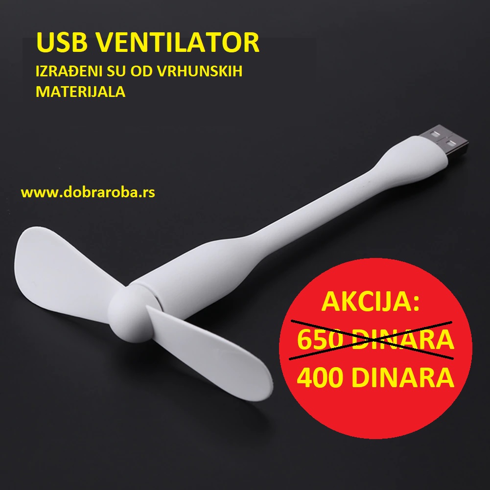 USB VENTILATOR CRNI - DOBRA ROBA 001