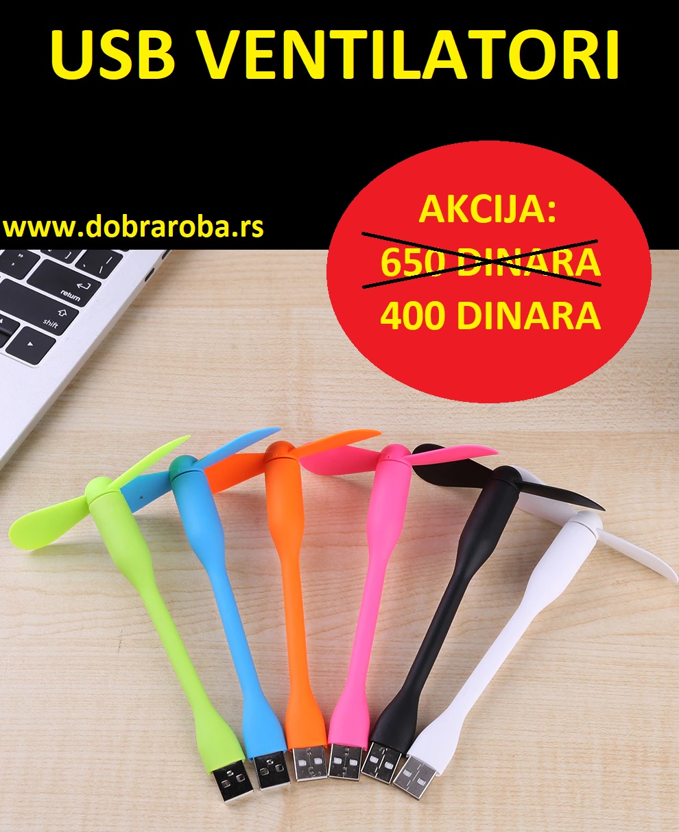 USB VENTILATOR CRNI - DOBRA ROBA 002