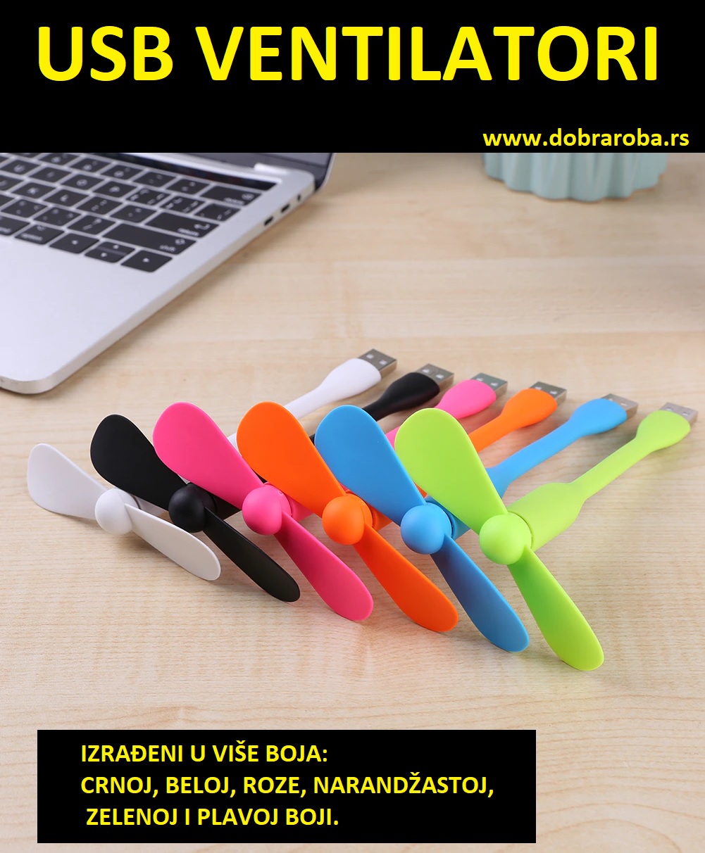 USB VENTILATOR CRNI - DOBRA ROBA 003