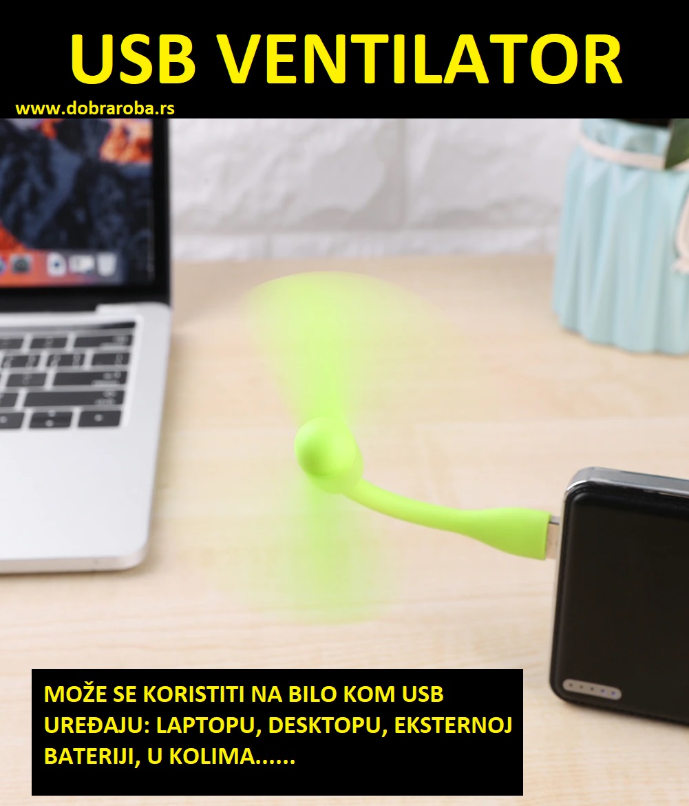USB VENTILATOR CRNI - DOBRA ROBA 004