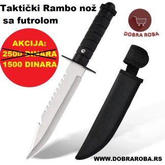 Taktički Rambo nož sa futrolom - DOBRA ROBA 01