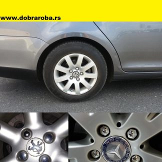 UKRASNI POKLOPCI ŠRAFOVA FELNI SREBRNI 17MM - DOBRA ROBA 02