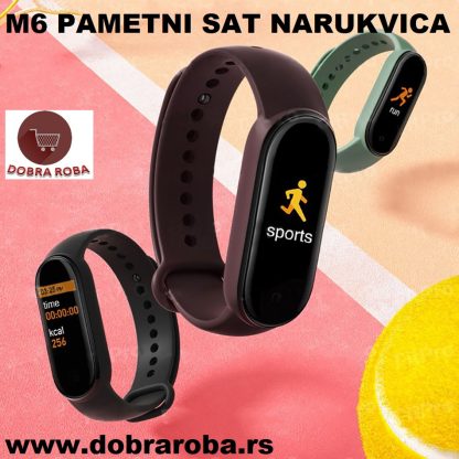 Smart Band M6 pametni sat-narukvica - CRNI - DOBRA ROBA 004