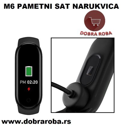 Smart Band M6 pametni sat-narukvica - CRNI - DOBRA ROBA 006