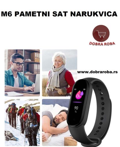 Smart Band M6 pametni sat-narukvica - CRVENI - DOBRA ROBA 002