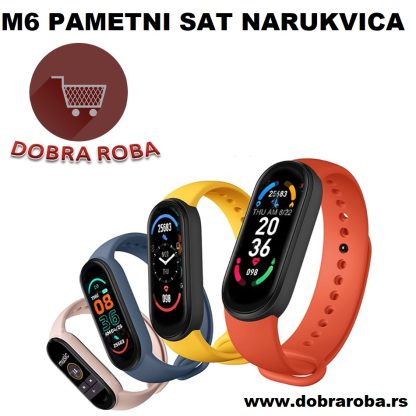Smart Band M6 pametni sat-narukvica - CRVENI - DOBRA ROBA 004