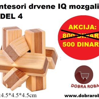 Montesori drvene IQ mozgalice - model 4 - DOBRA ROBA 01