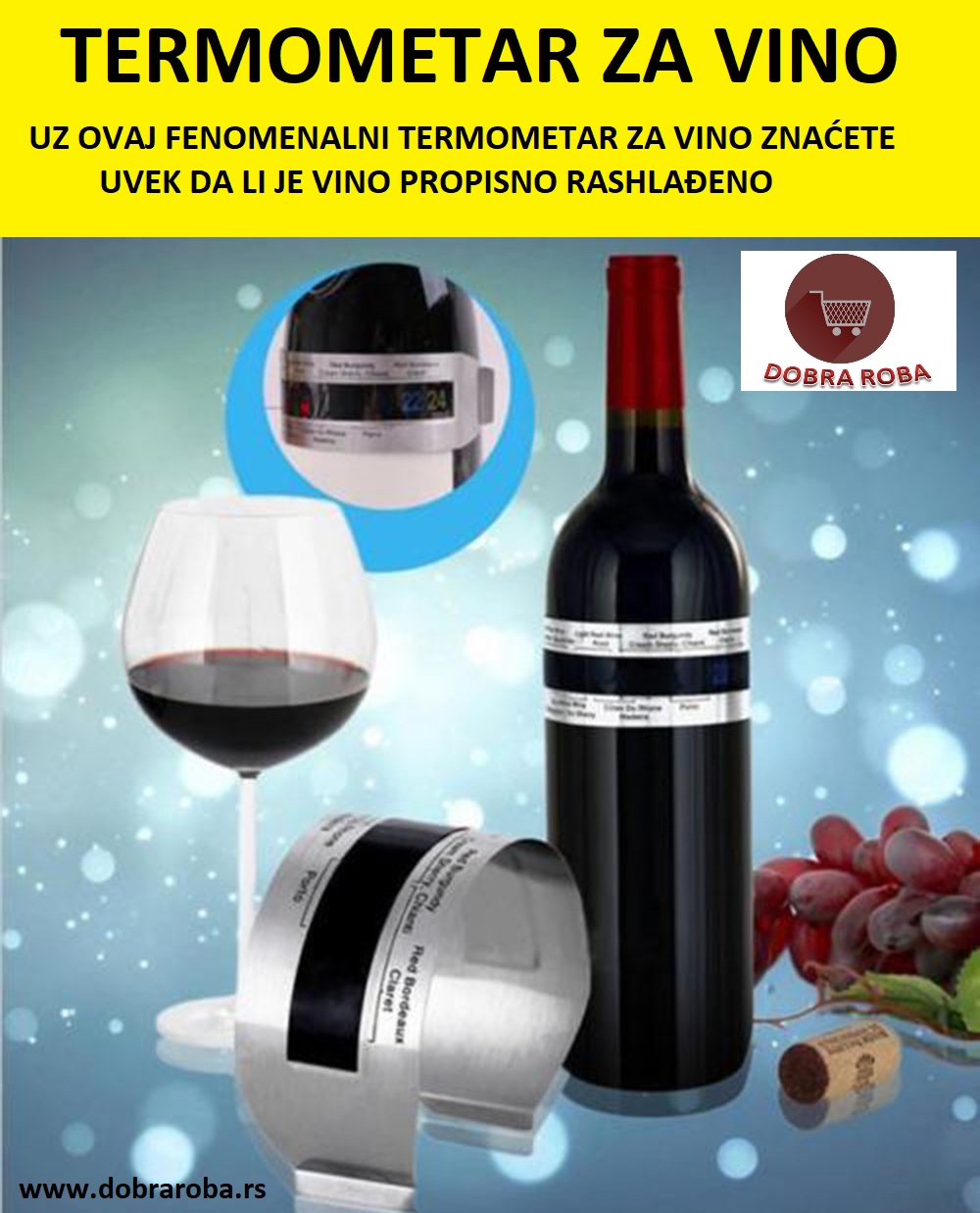 TERMOMETAR ZA VINO - DOBRA ROBA 002