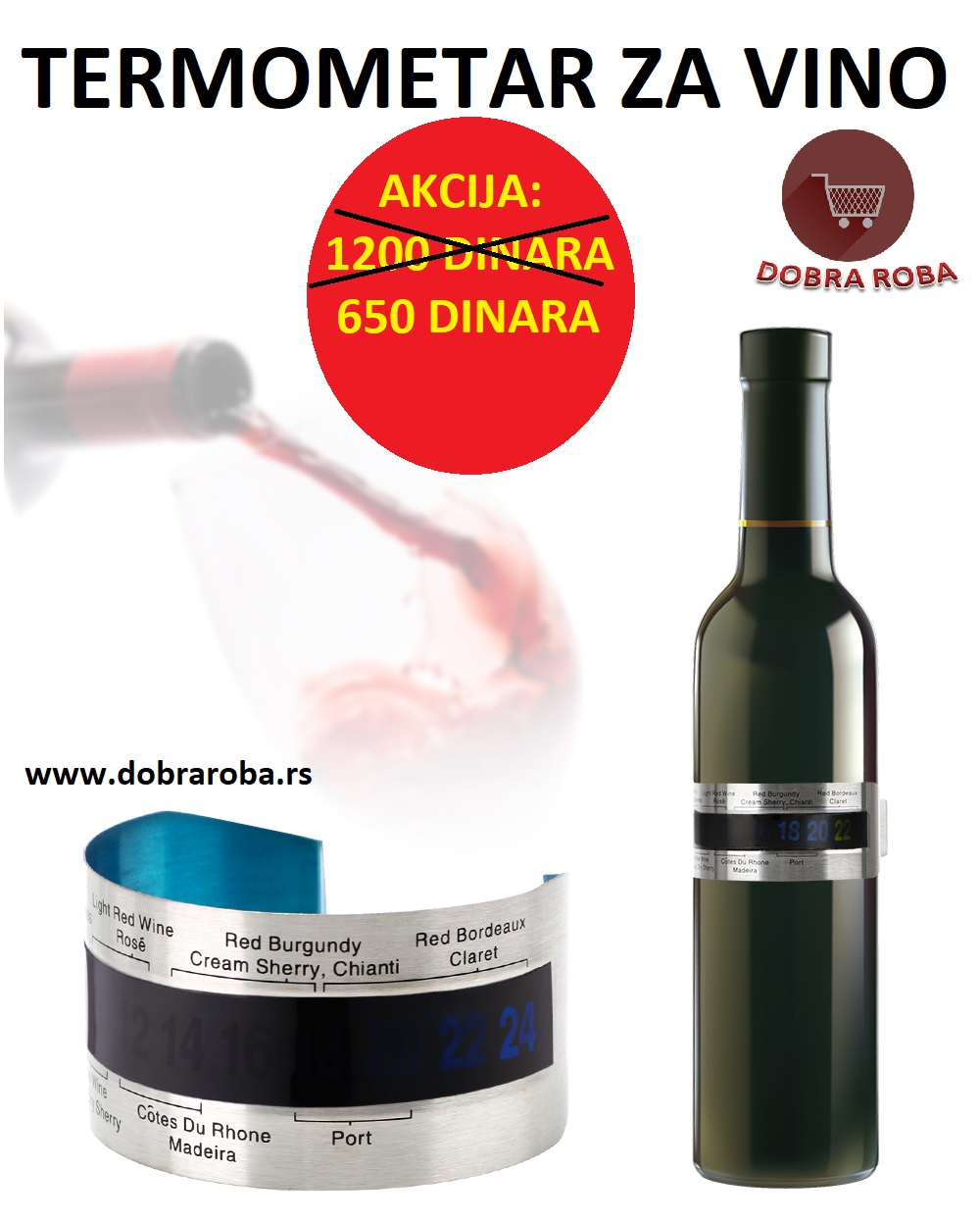 TERMOMETAR ZA VINO - DOBRA ROBA 005