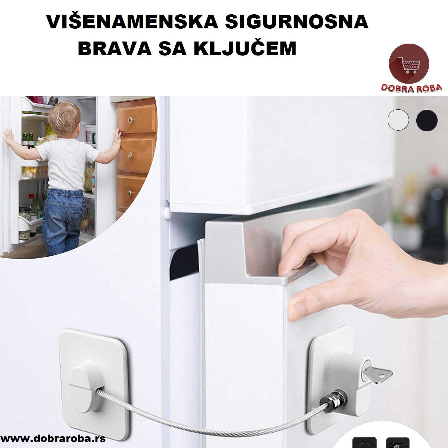 VIŠENAMENSKA SIGURNOSNA BRAVA SA KLJUČEM - DOBRA ROBA 003