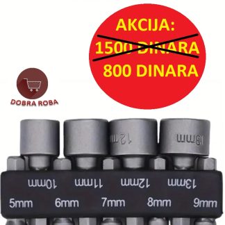 SET NASADNIH KLJUČEVA ZA ŠRAFILICU ILI BUŠILICU - DOBRA ROBA 001