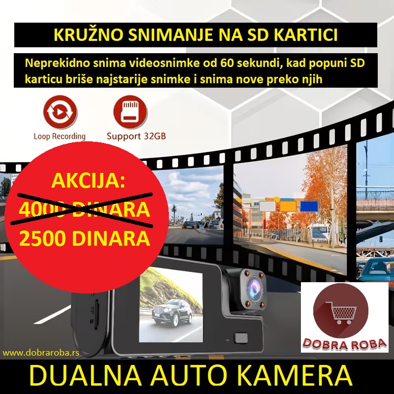 DUALNA AUTO KAMERA - DOBRA ROBA 002