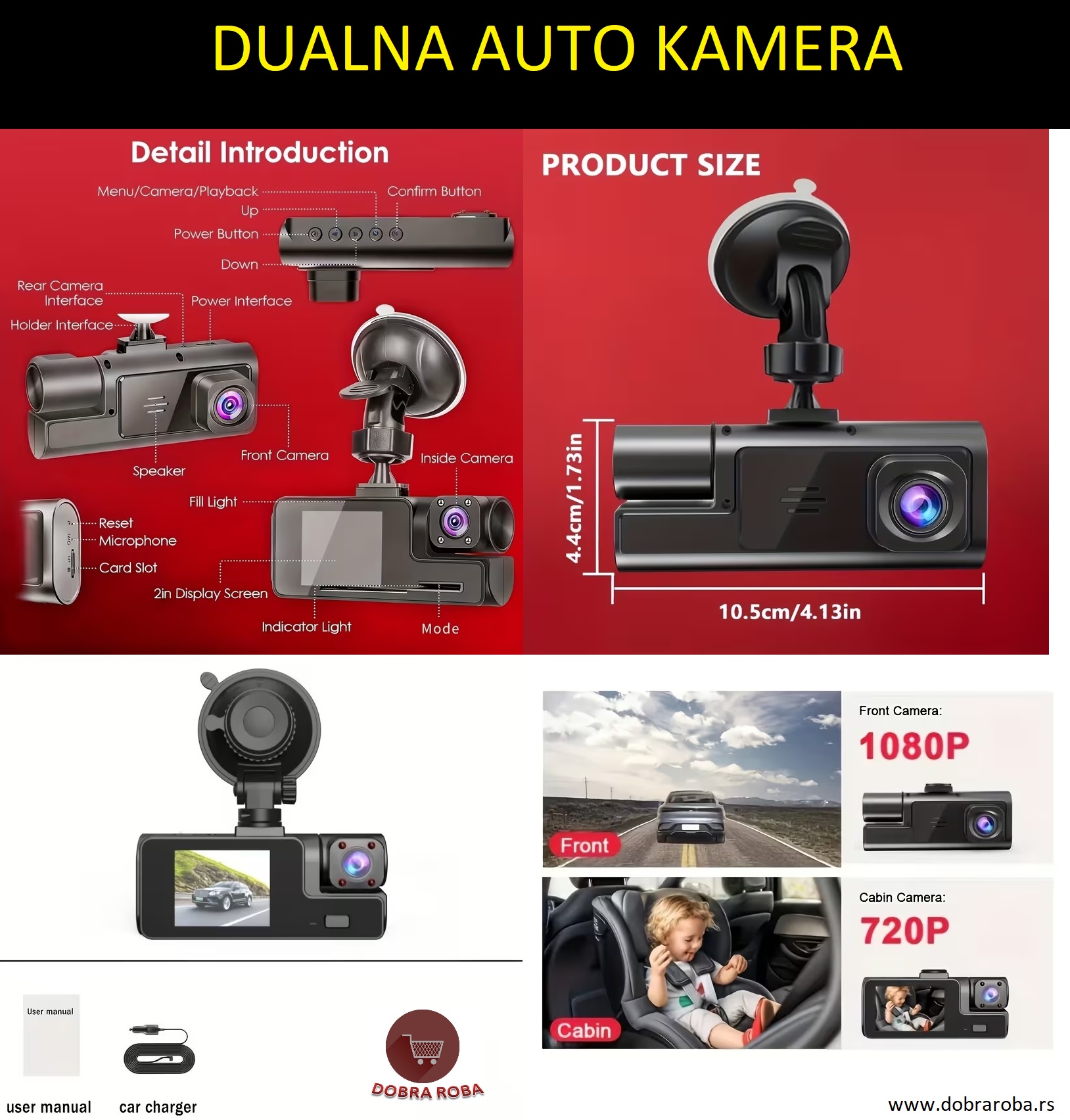 DUALNA AUTO KAMERA - DOBRA ROBA 003